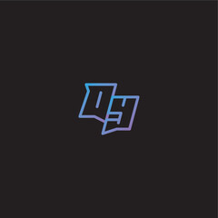 monogram logo design amazing esport style QY dinamyc line gaming concept letter