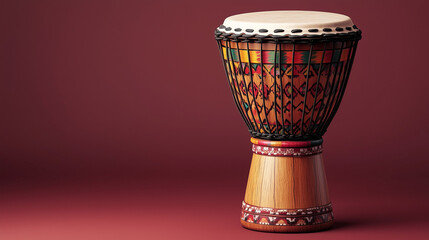 Inti Raymi Festival, Vibrant African Djembe Drum Hand Percussion Instrument Musical Instrument Traditional Design