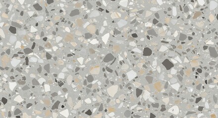 Terrazzo Tile with Colorful Aggregate Pattern