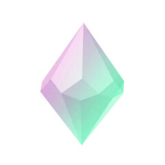 A Brilliantly Faceted Gemstone with Subtle Pink and Green Hues Set Against a Black Background, Evoking a Sense of Elegance and Luxury