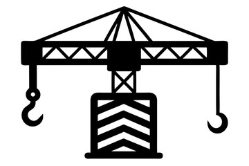 crane hook on white background