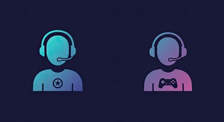 Gaming Customer Support Agents with Headsets