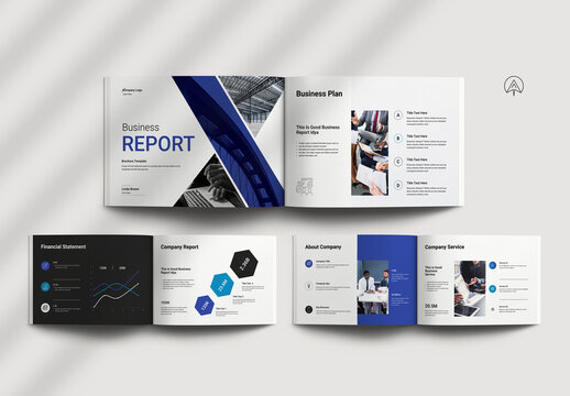 Business Report Brochure Landscape Template
