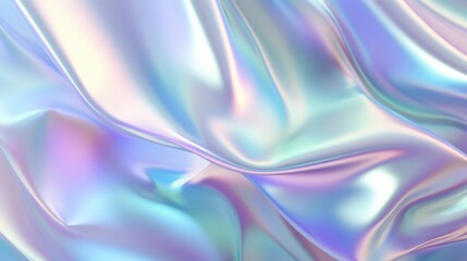 Abstract trendy holographic background. Real texture in pale violet, pink and mint colors with scratches and irregularities	
