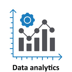 Data analytics Vector icon which can easily modify or edit