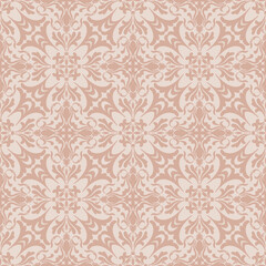 Fototapeta premium Elegant Damask Seamless Pattern. Vector design for Wallpaper, Fabric, Branding, Packaging, Invitations, Wedding, Home Decor Design