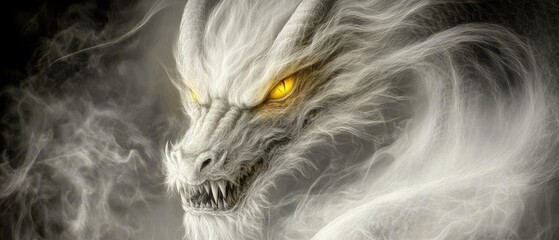 Majestic White Dragon