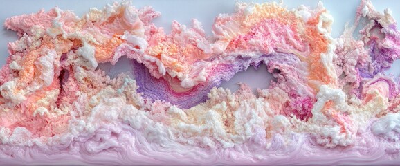 Abstract pastel clouds