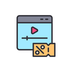 Discount Offer Displayed On An Online Video Platform Interface