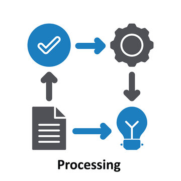 Processing Vector icon which can easily modify or edit