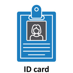 ID card  Vector icon which can easily modify or edit