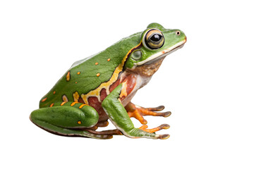 Obraz premium Frog on white background