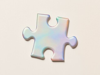 Obraz premium Iridescent Puzzle Piece