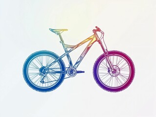 Fototapeta premium Mountain Bike Design