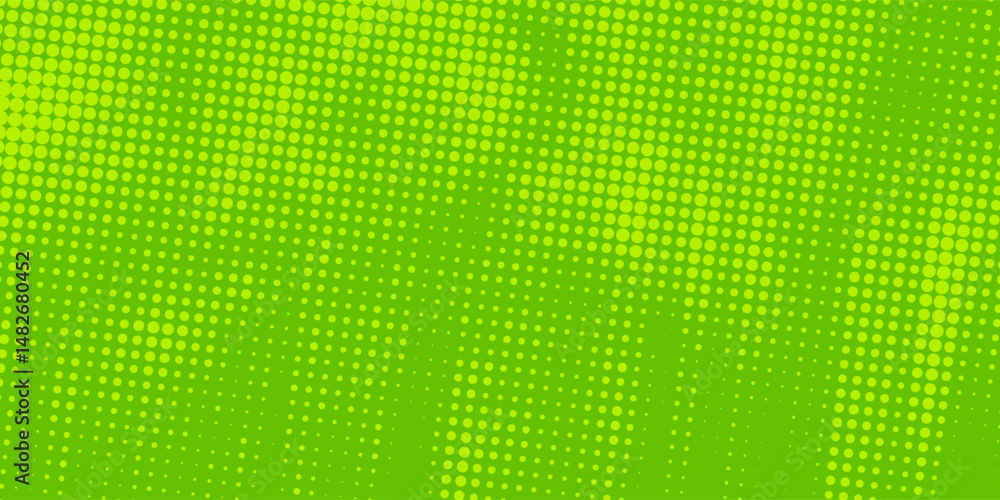 Poster dots halftone green color pattern gradient texture with technology digital background. dots pop art 