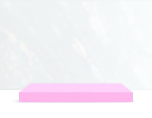 Pink Product Display Platform Minimalist Background Studio Scene