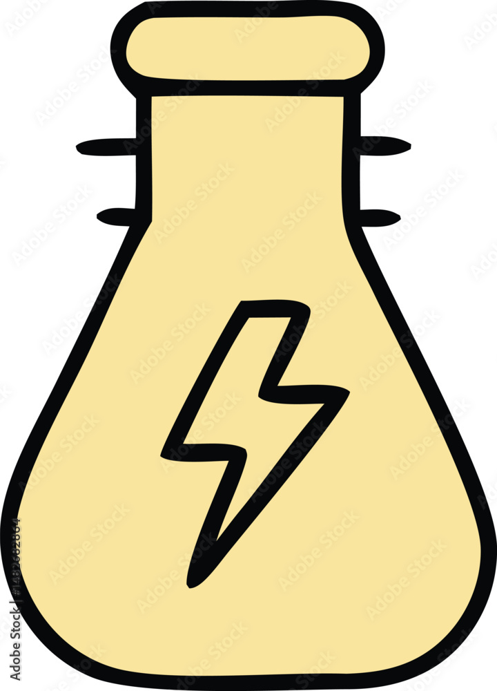 Poster this glass vector design features a test tube and a flask as a science symbol icon