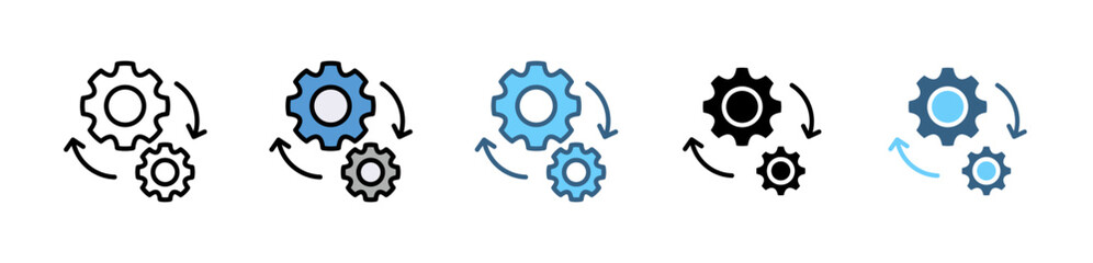 CYBER SECURITY icons with various styles and colors