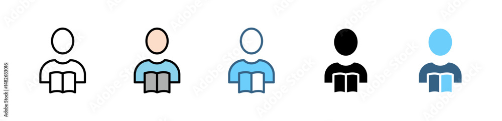 Poster cyber security icons with various styles and colors