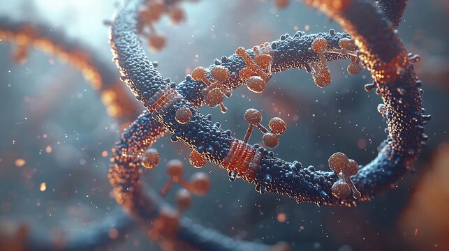 Close up of ATP molecule 3D each component adenine ribose phosphates clearly labeled Macro photography style subtle lighting to bring out the molecular details set against a soft gradient background