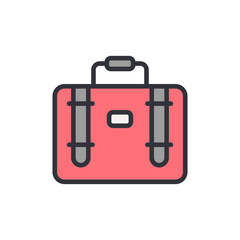Stylized Pink Suitcase Illustration Ready For An Exciting Adventure