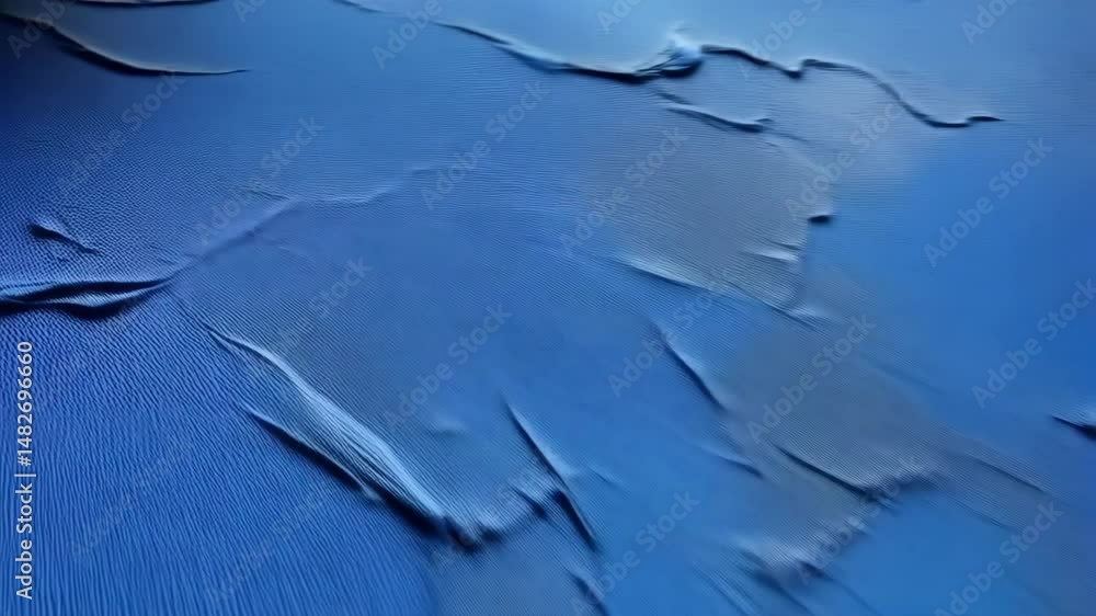 Poster abstract royal blue textured fabric draped with soft folds, creating elegant background