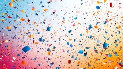 Colorful Confetti Celebration: A Festive Burst of Joy