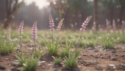 Newly sprung shoots, soft pastel tones, gentle breeze ,  green,  earth,  healthy