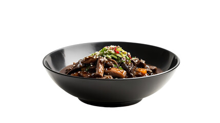 Delicious Beef StirFry isolated on transparent background