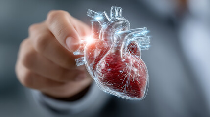 A Gentle Visual Representation of Medical Support and Innovation, Highlighting the Importance of Hospital Care, Cancer Assistance, Child Health, and Clear Cardiological Information on a Soft and Reass