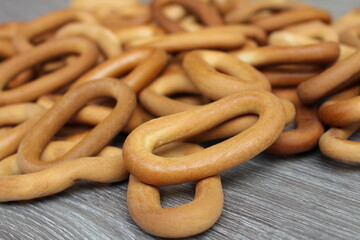 croissants, pretzels, baked goods are great for crunching with tea or as a snack