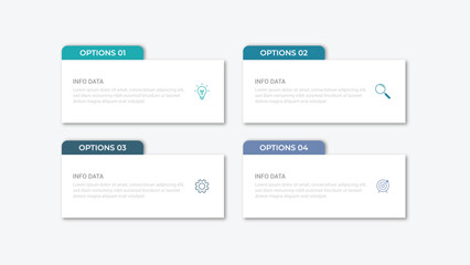vector illustration Infographic design template with icons and 4 options or steps. Can be used for process, presentations, layout, banner,info graph.