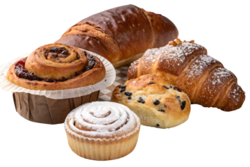 Chocolate muffin isolated on white