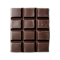 Obraz premium Chocolate dark, isolated on fully transparent png background