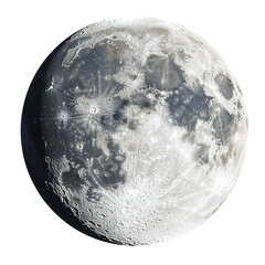 Moon Space Isolated on PNG Transparent Background
