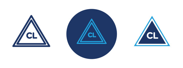 Set of 5 pixel perfect colored Chlorine bleach icon with 1 unexpanded, 1 silhouette,  Bottle with a hazardous symbol and liquid splash, indicating household or industrial bleach.