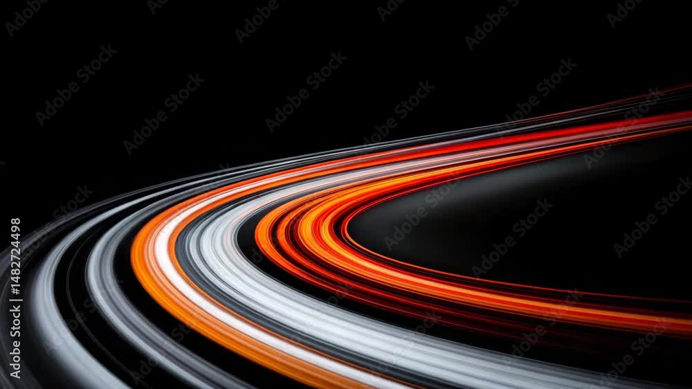 Aufkleber dynamic light trails: capturing the essence of speed and movement. this stunning visual captures the