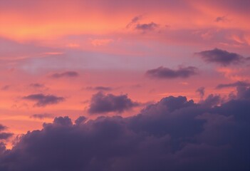 Fototapeta premium Sky with vibrant twilight sky.