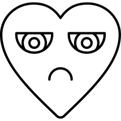 Skeptical Eye Icon