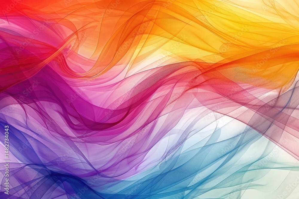 Poster vibrant diagonal brush stroke with splashes of color on a dark background. background image of vibra