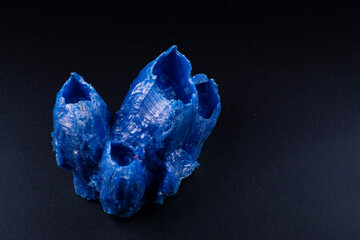 amethyst crystal on black background