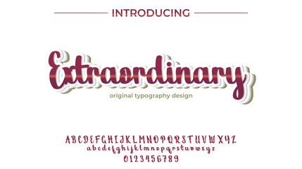 Extraordinary Font Stylish brush painted an uppercase vector letters, alphabet, typeface