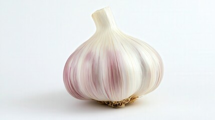 bright white background, the light highlighting its subtle texture and rich, earthy appearance