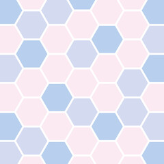正方形のハニカム柄のかわいい背景イラスト　