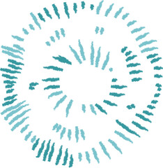 Crayon Circular Abstract Pattern