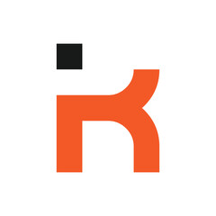 Initial letter k logo design or alphabet logo design symbol