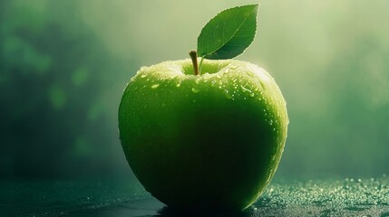 Smiling schoolgirl holding a red apple in classroom setting promoting healthy eating and smart lifestyle habits for children
