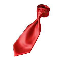 Red silk tie, elegant and classic