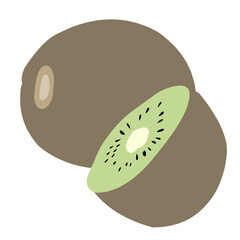 Illustration  Kiwi Tropical Fruit