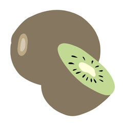 Illustration  Kiwi Tropical Fruit